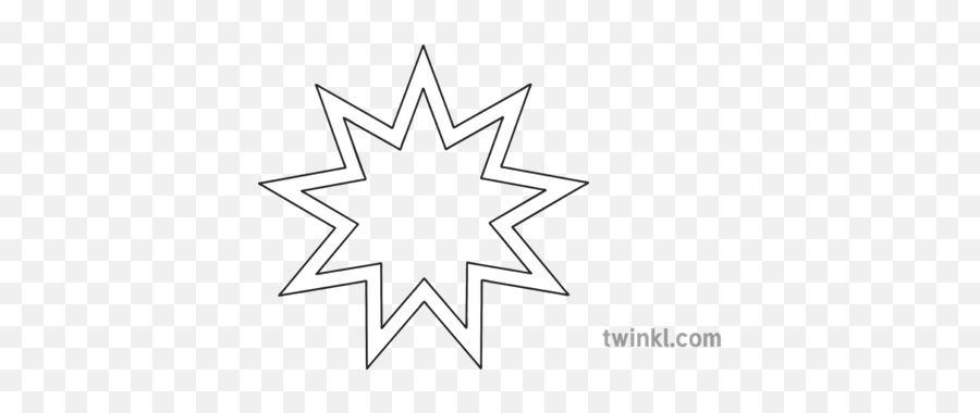 Bahai Nine Pointed Star Symbol Religion Faith Topics Ks1 - Volcanoes In The Cosgrove Track Png,Star Symbol Png