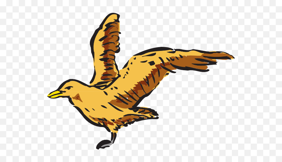 Flying Bird Side View Art Clip - Vector Bird Side View Png,Flying Bird Png