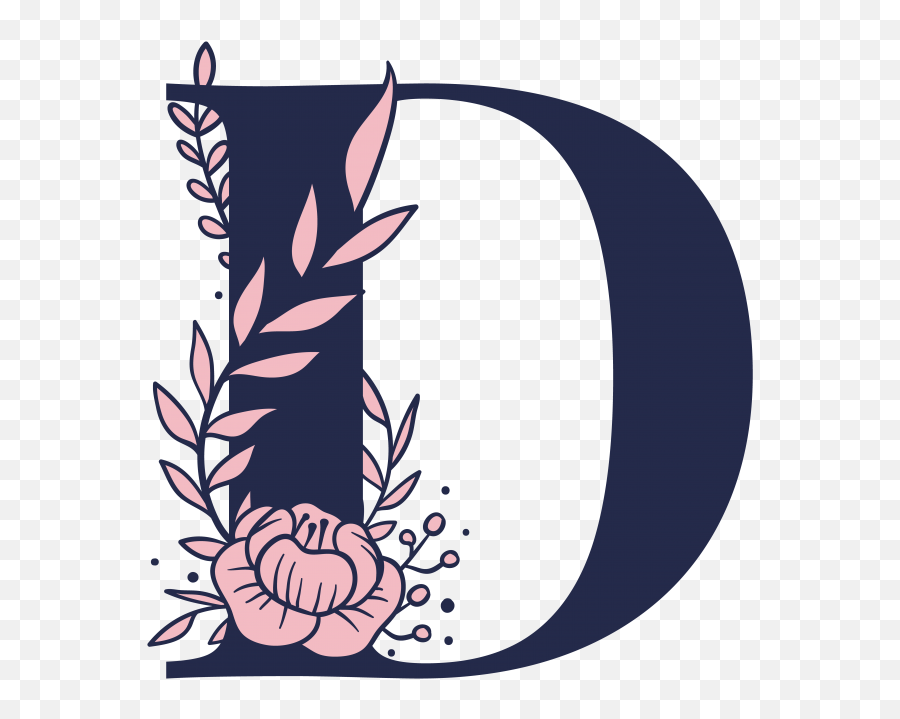 Flower Graphic Png - Png Alphabet D,Flower Graphic Png