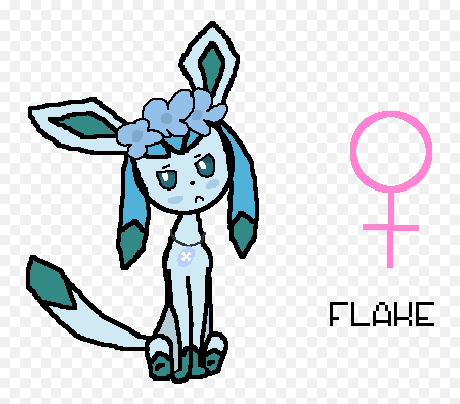 Pixilart - Flake The Glaceon By Redninja0809 Dot Png,Glaceon Transparent