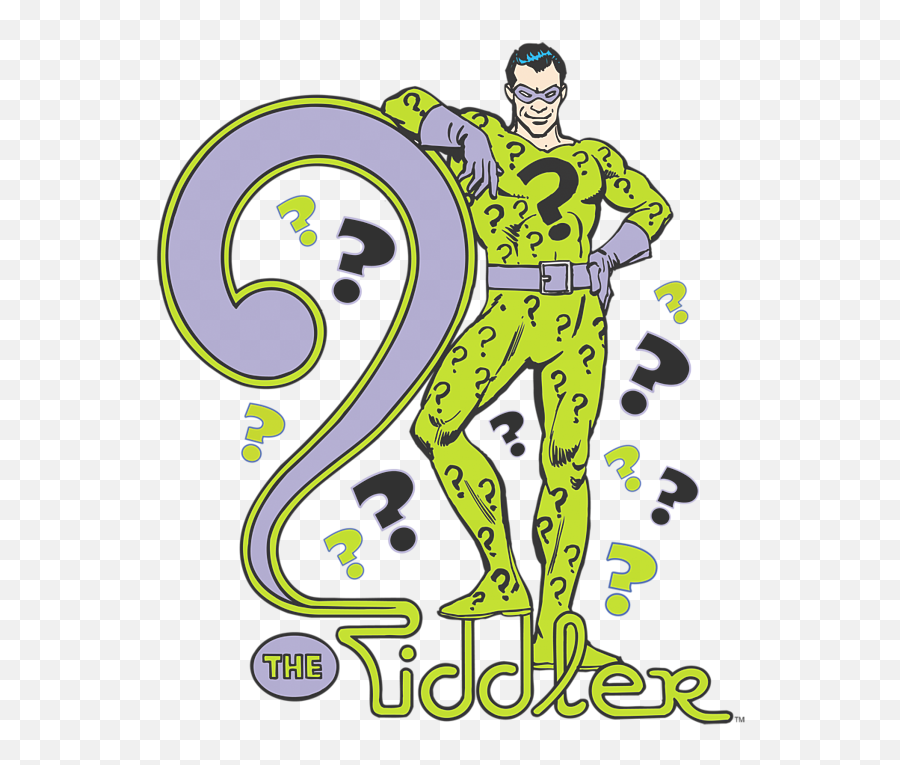 Dc - The Riddler Tank Top Riddler Logo Png,Riddler Png