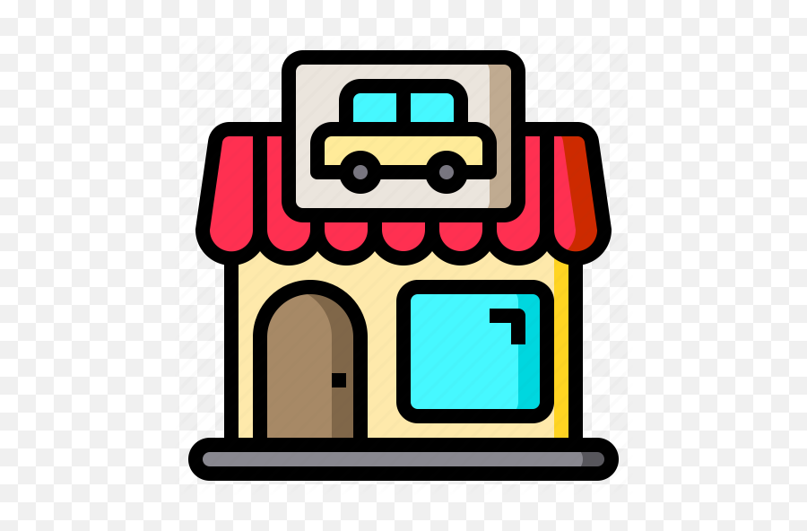 Car Dealer Dealership Shop Showroom - Car Store Icon Png,Agent Icon Showroom