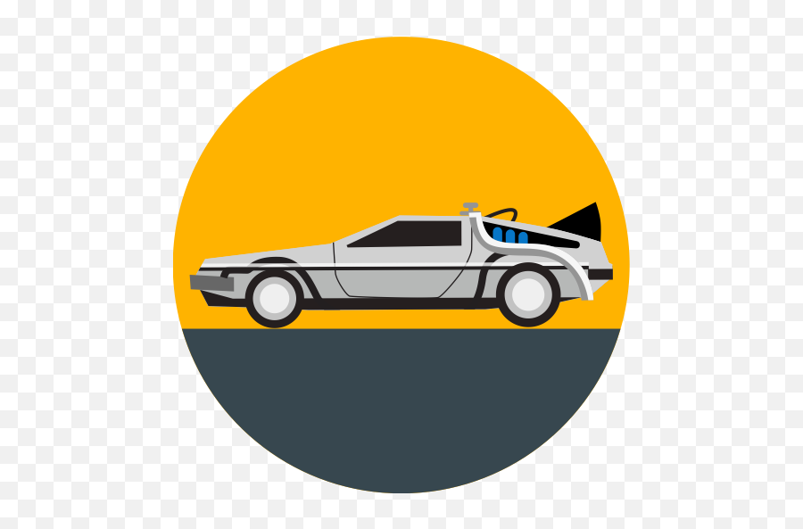 Back To The Future Car Delorean - Back To The Future Vector Png,Back Of Car Png