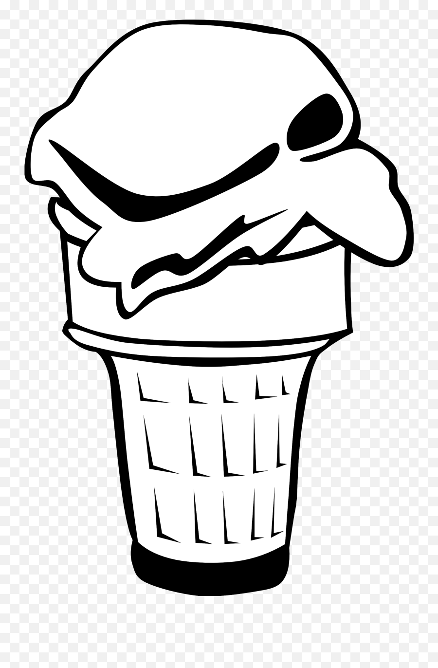 Library Of Sugar Cone Jpg Free Black And White Png Files - Ice Cream Cone Clip Art,Sugar Png