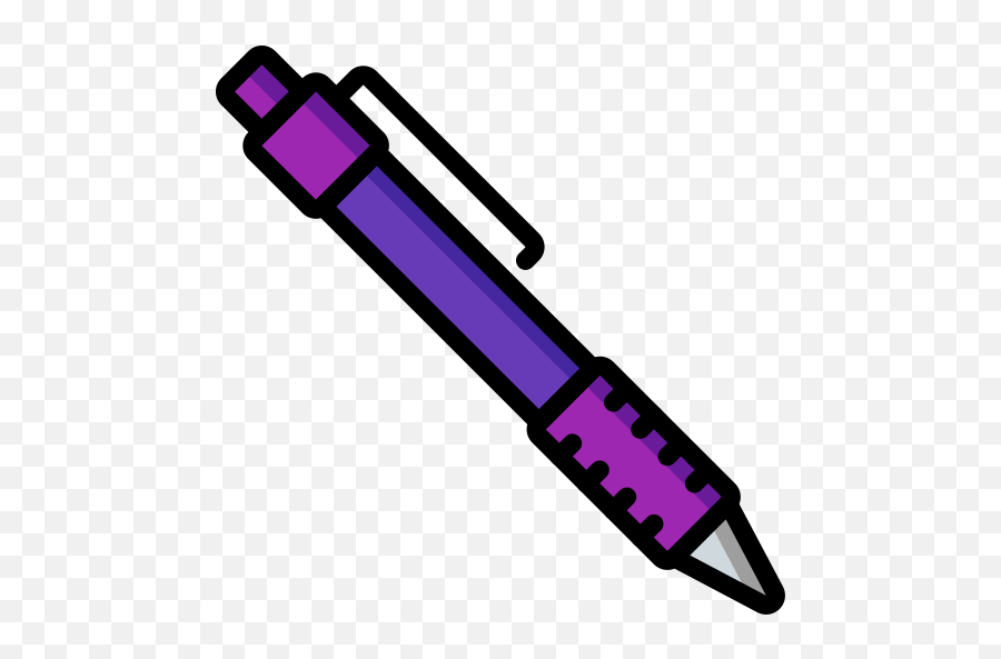Pen - Free Miscellaneous Icons Transparent Purple Pen Clipart Png,Pen Icon