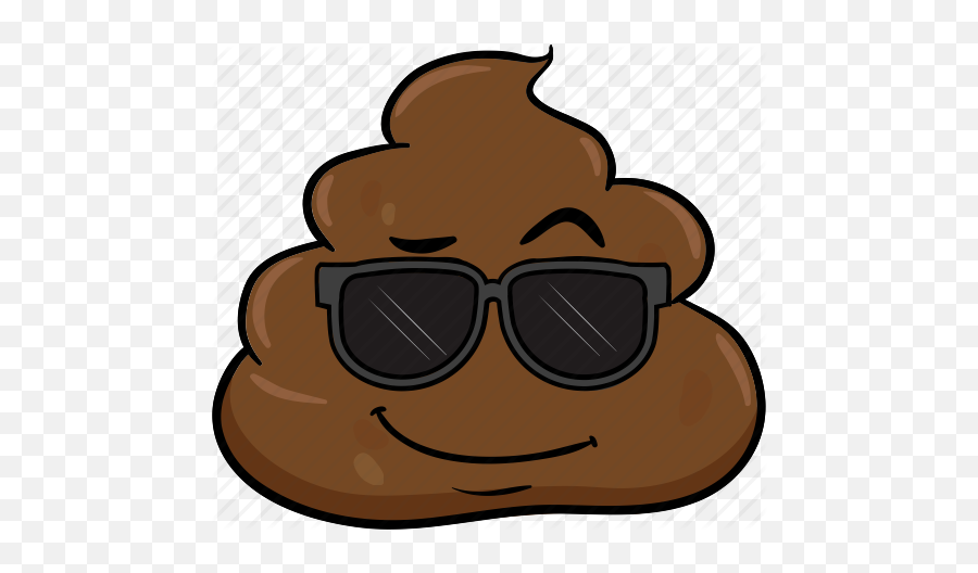 Poop Icon Png - Poop Emoji With Sunglasses,Shit Emoji Png