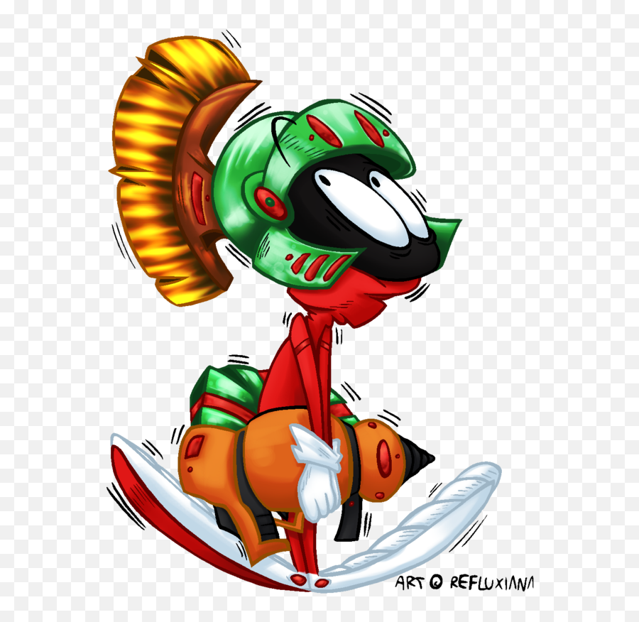 Comely Marvin The Martian Clip Art - Looney Tunes Marvin The Martian Png,Marvin The Martian Png