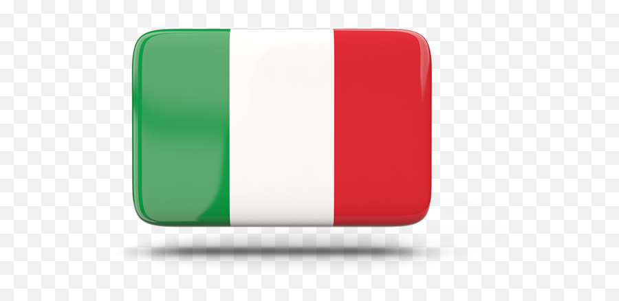 Rectangular Icon With Shadow Illustration Of Flag Italy - Square Italy Flag Icon Png,In The Shadow Of An Icon