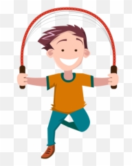 Children Jumping People Kids Hand Png - Clip Art Rope
