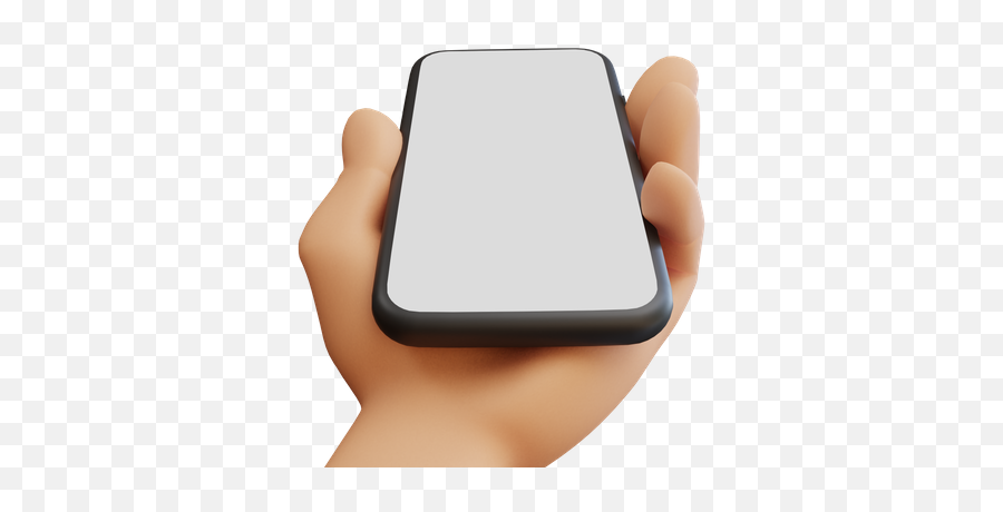 Premium Hand Showing Android Phone 3d Illustration Download - Portable Png,Hand Holding Phone Icon