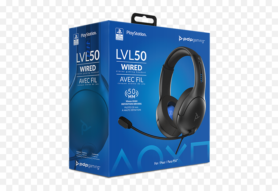 Lvl50 Wired Stereo Gaming Headset - Pdp Gaming Headset Lvl 50 Wireless Png,Skullcandy Icon Sc Gunmetal