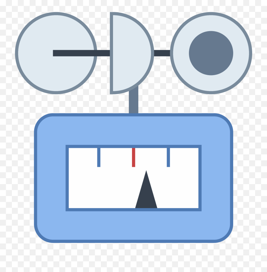 Download Wind Gauge Icon - Anemometer Full Size Png Image Language,Guage Icon