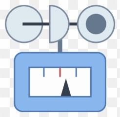 Download Wind Gauge Icon - Anemometer Full Size Png Image Language,Guage Icon