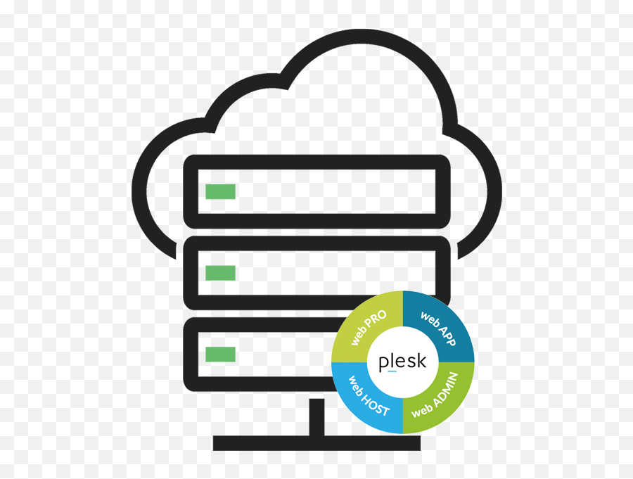 Plesk Logo Clipart Hosting - Cloud Server Icon Png Free Cloud Server Vector Png,Web Cloud Icon