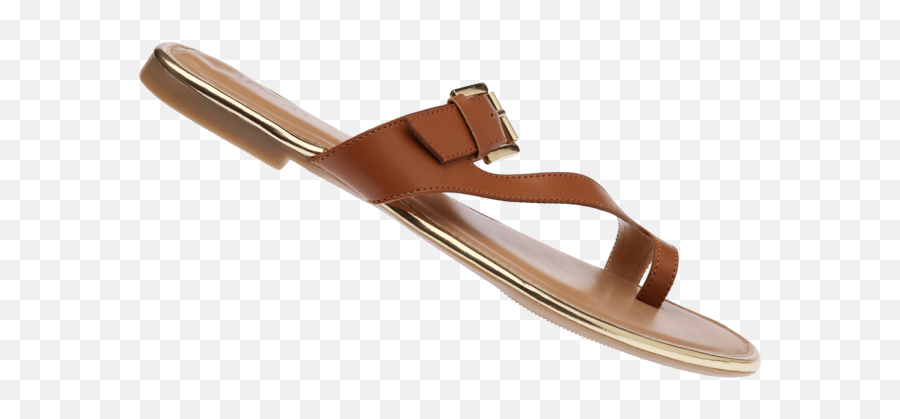 Womens Slipon Flat Chappal - Flipflops Full Size Png Sandal,Flip Flops Png