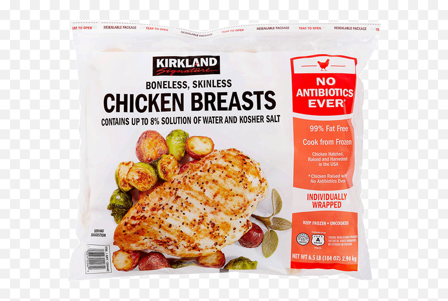 Kirkland Signature Chicken Breast 65 Lbs U2022 Thirstyrun - Kirkland Signature Chicken Breast Png,Chicken Breast Png