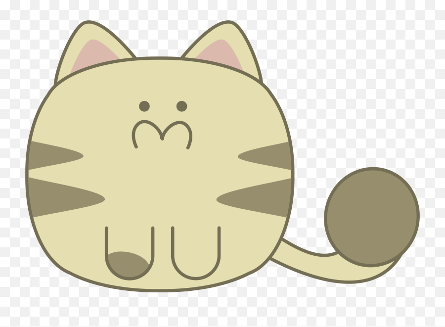 Cute Cat Vector Image - Drawing Picture Of Cat Cartoon Png,Cat Vector Png