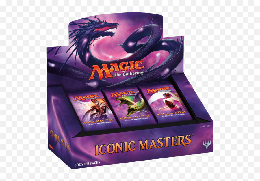 Iconic Masters - Booster Box Magic Sealed Magic Products Iconic Masters Booster Box Png,Magic The Gathering Png