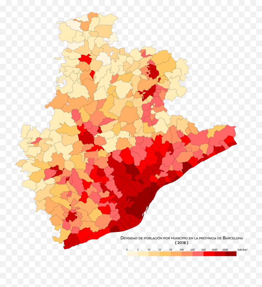 Filebarcelona Densidad - 2018png Wikimedia Commons Población Cataluña Por Municipios,Barcelona Png