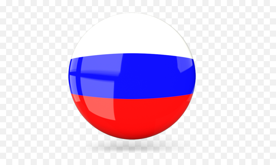 Glossy Round Icon - Russia Round Flag Png,Russian Flag Png