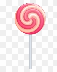 Lollipop Clipart One - Lollipop Candy Png,Lollipop Transparent
