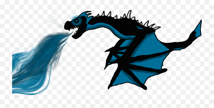 Download Blue Dragon Clipart Scary - Png Fire Blue Dragon,Anime Fire Png -  free transparent png images 