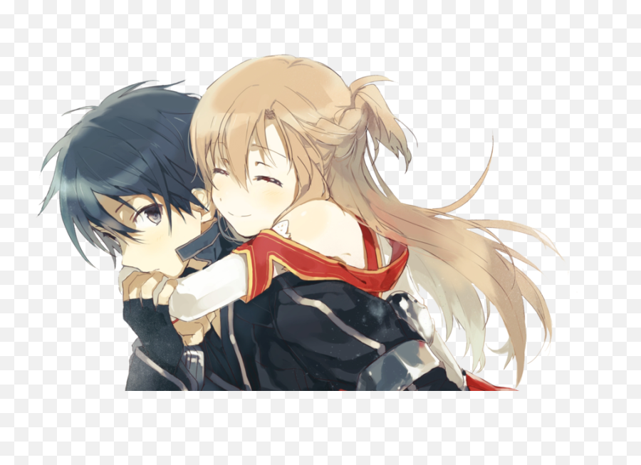 Anime Sword Art Online Kirito And Asuna - Asuna And Kirito Cute Png,Kirito Png