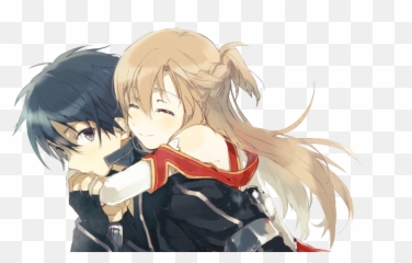 Anime Sword Art Online Kirito And Asuna - Asuna And Kirito Cute Png,Kirito Png