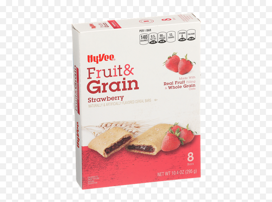 Hy - Vee Fruit U0026 Grain Strawberry Cereal Bars 8ct Hyvee Hy Vee Png,Transparent Strawberry