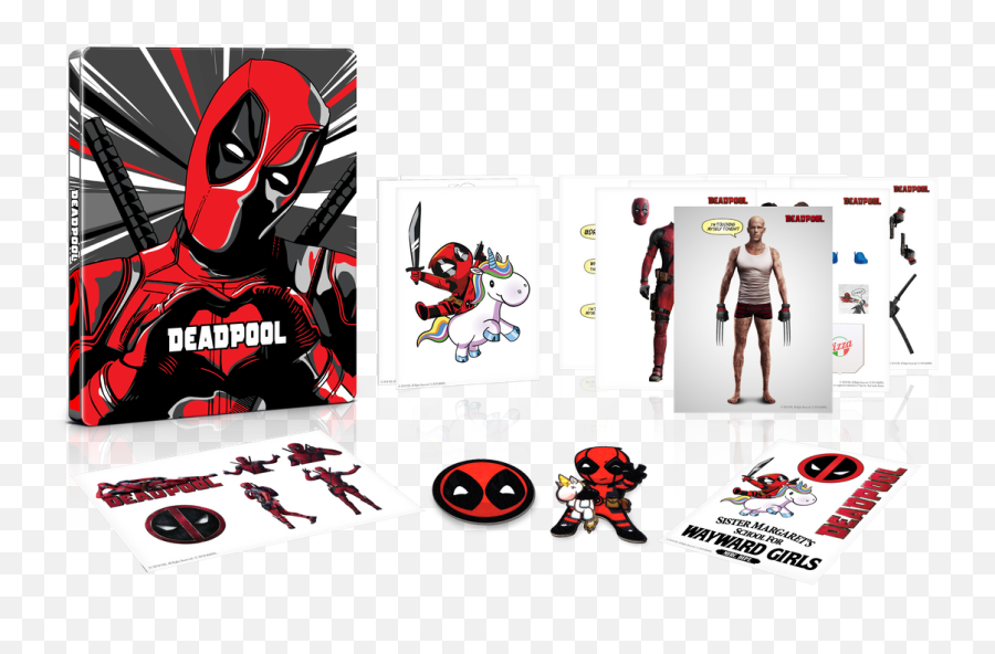 Download Hd Deadpool Two Year Anniversary Edition Blu - Ray Steelbook Deadpool Png,Deadpool 2 Png
