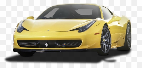 Yellow Car Png - Yellow Ferrari 458 Italia Car Png Image Yellow Ferrari,Ferrari Png
