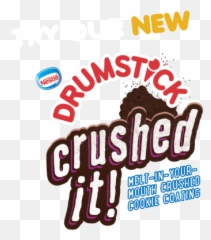 Nestlé Drumstick U2022 The Original Sundae Cone - Drumstick Crushed It Png