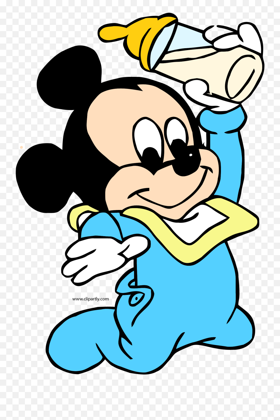 Baby Mickey Bottle Clipart Png U2013 Clipartlycom - Clip Art Of Baby Mickey Mouse,Baby Bottle Png