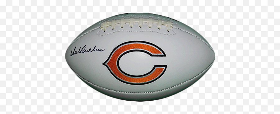Dick Butkus Autographed Chicago Bears Logo Football Jsa Coa - Mini Rugby Png,Chicago Bears Logo Png
