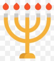 Menorah Hanukkah Png Icon - Clip Art,Hanukkah Png