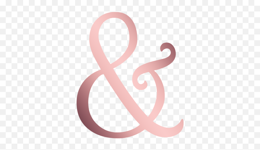 Rose Gold Ampersand Beach Towel For - Calligraphy Png,Ampersand Transparent Background