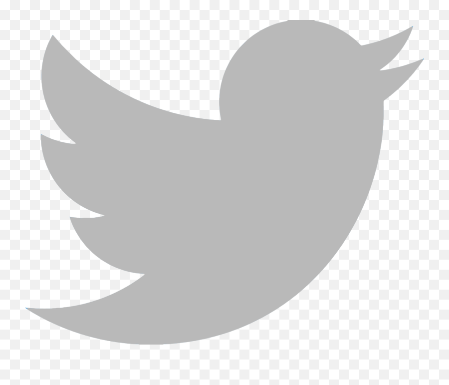 Twitter Logo Png Transparent Background - Twitter Grey Logo Png,Transparent Background Twitter Logo
