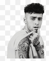 Download Hd Zayn Malik Clipart Fan Club - Zayn Malik Black And White Png,Zayn Malik Png