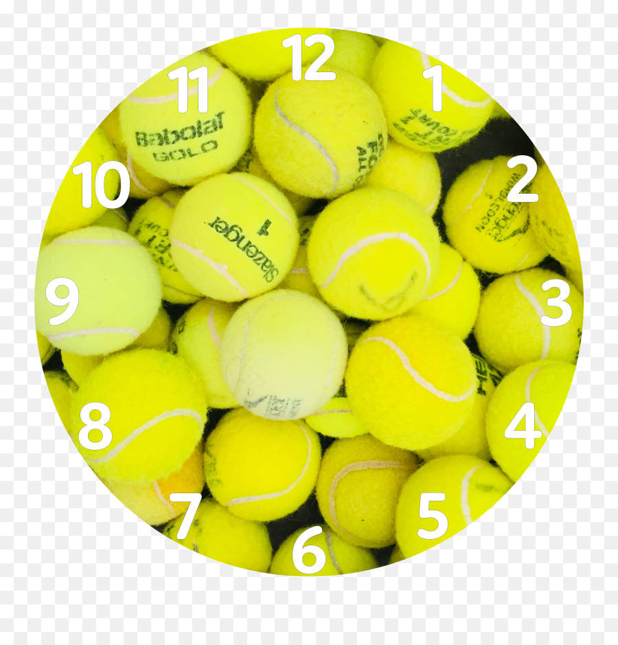 Tennis Ball Clock Face - Teniszlabda Faliora Png,Tennis Balls Png