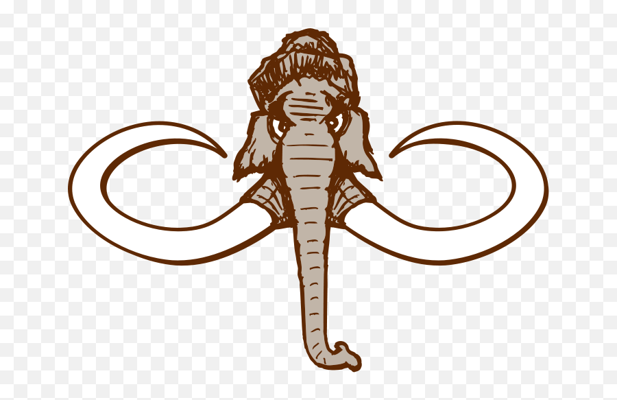 Mammoth Clipart Drawing Free Image - Mammoth Clip Art Face Png,Mammoth Png