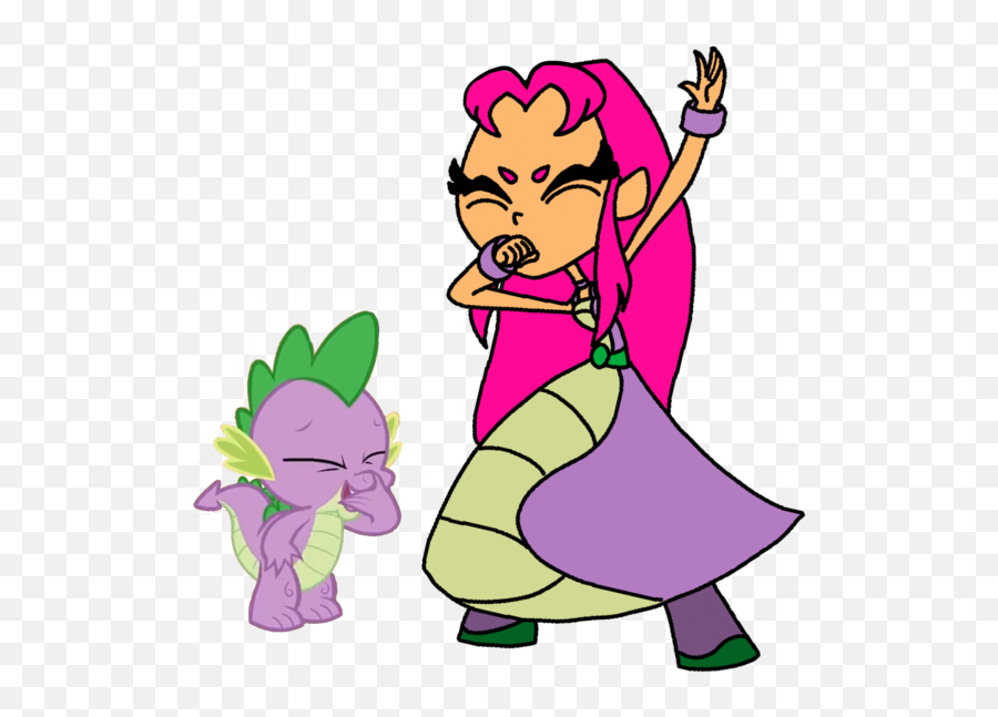 Safe Spike Starfire Teen Titans Go - Starfire Beatbox Png,Starfire Png