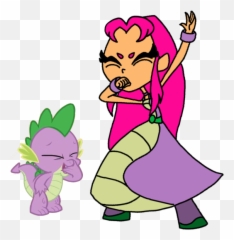 Safe Spike Starfire Teen Titans Go - Starfire Beatbox Png,Starfire Png