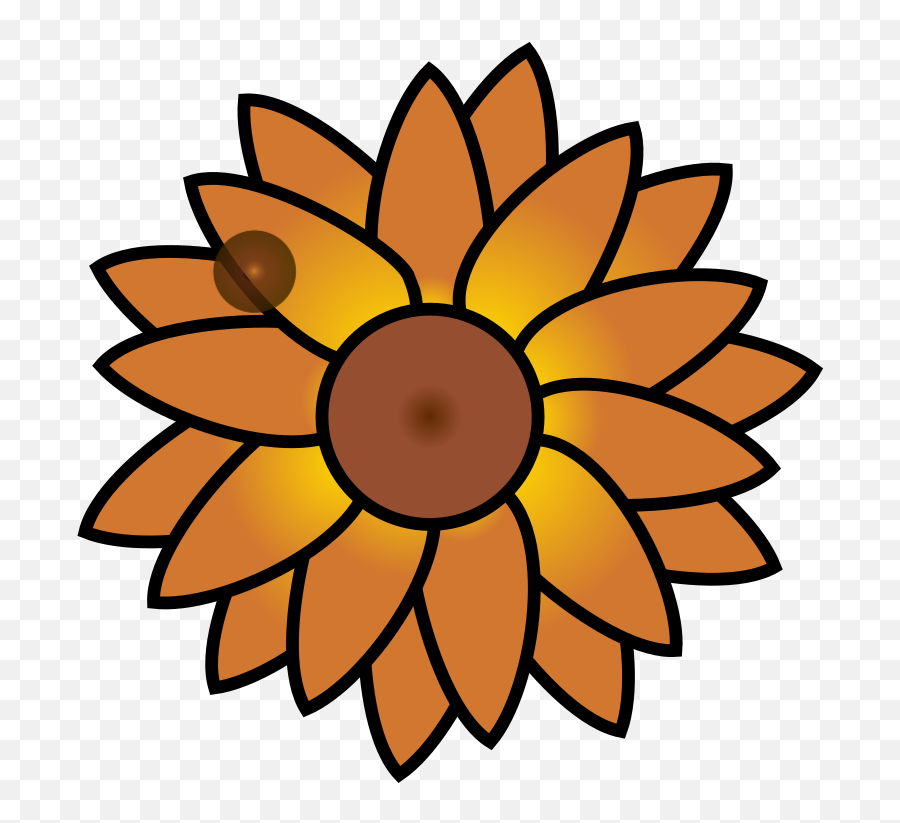 Sunflower Png Svg Clip Art For Web - Easy Simple Sunflower Drawing,Sunflower Clipart Png