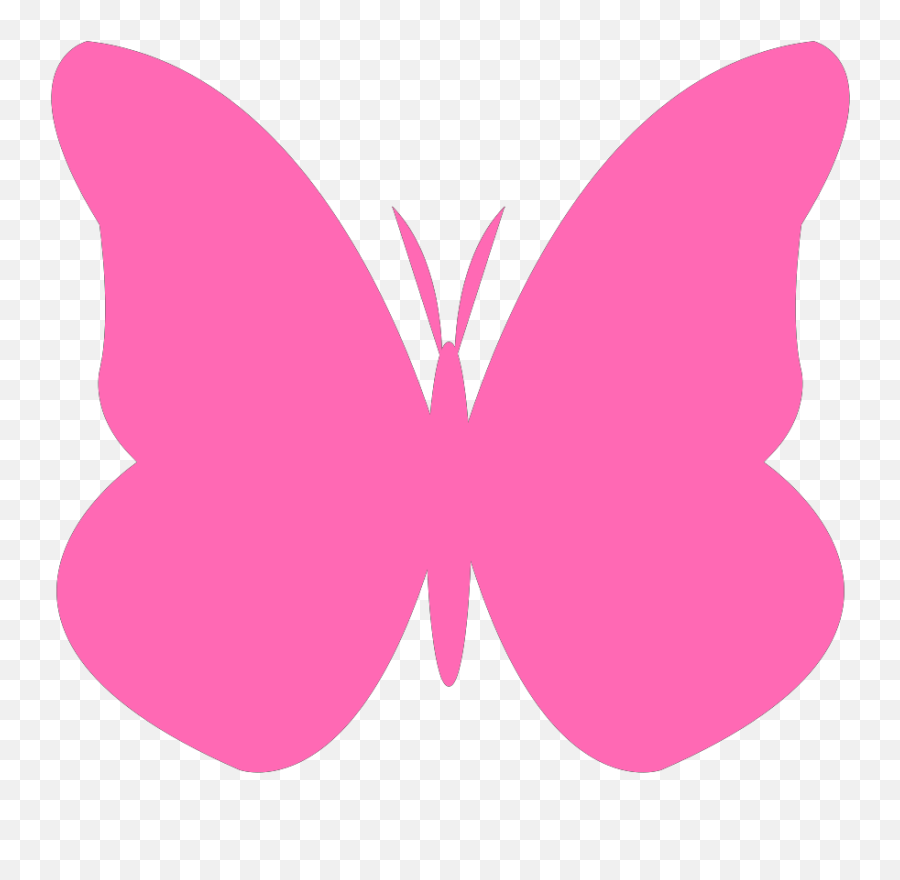 Hot Pink Butterfly Svg Vector Clip Art - Pink Butterfly Clipart Png,Pink Butterfly Png