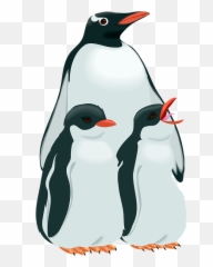 Penguins Png - Penguin Family Png 3535433 Vippng Pinguinos Clipart,Penguins Png