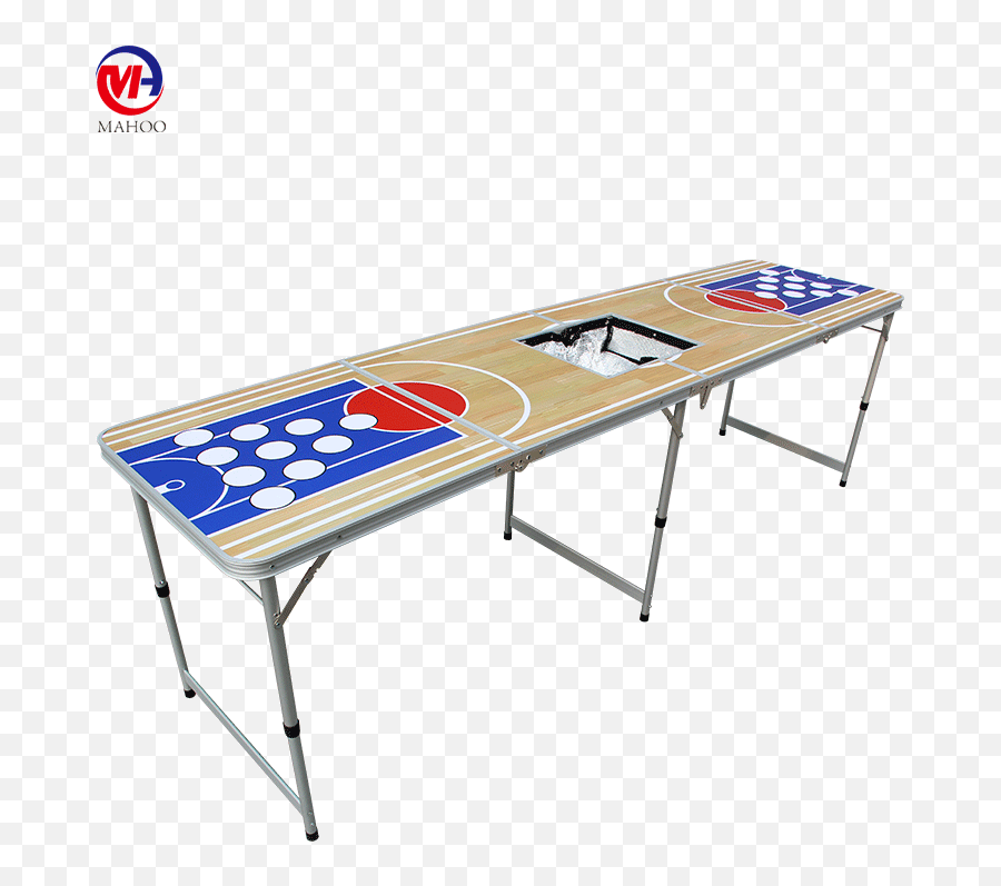 Download Hd Beer Pong Tablecustomized Die Tables With - Customized Beer Pong Tables Png,Beer Pong Png