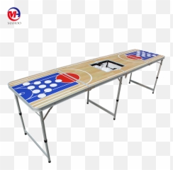 Download Hd Beer Pong Tablecustomized Die Tables With - Customized Beer Pong Tables Png,Beer Pong Png