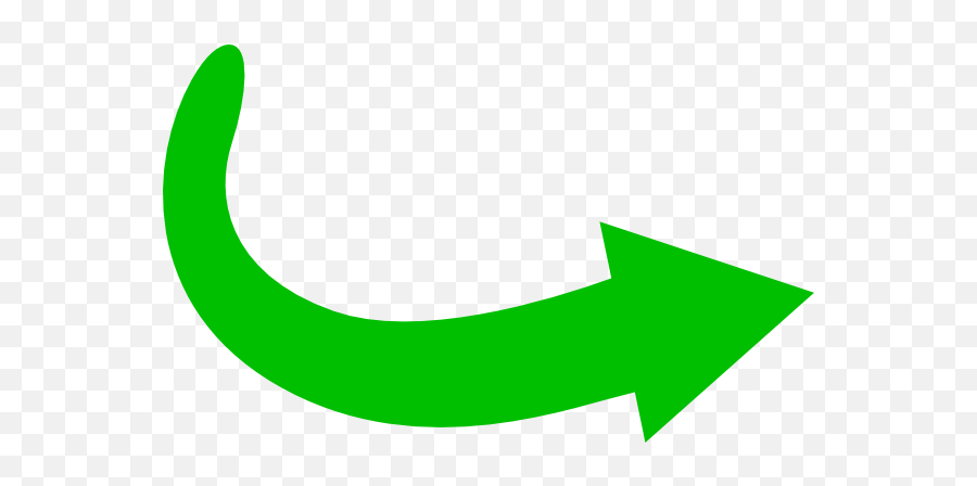 Green Curved Arrow Png 1 Image - Curved Green Arrow Png,Curved Arrows Png