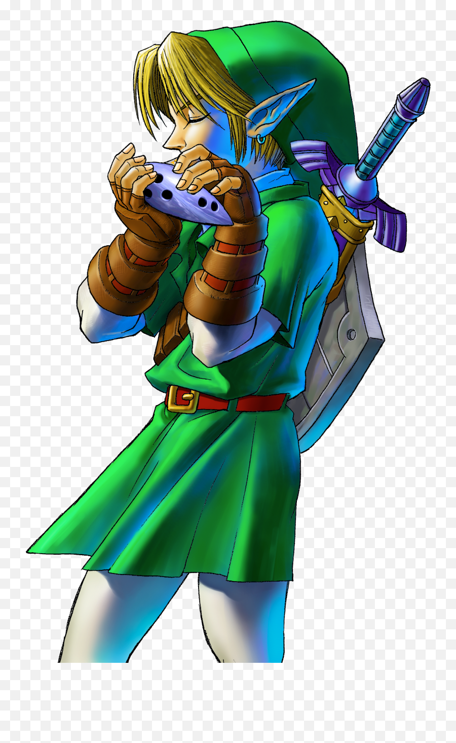 Legend Of Zelda Clipart Link Ocarina - Ocarina Of Time Link Png,Ocarina Of Time Logo