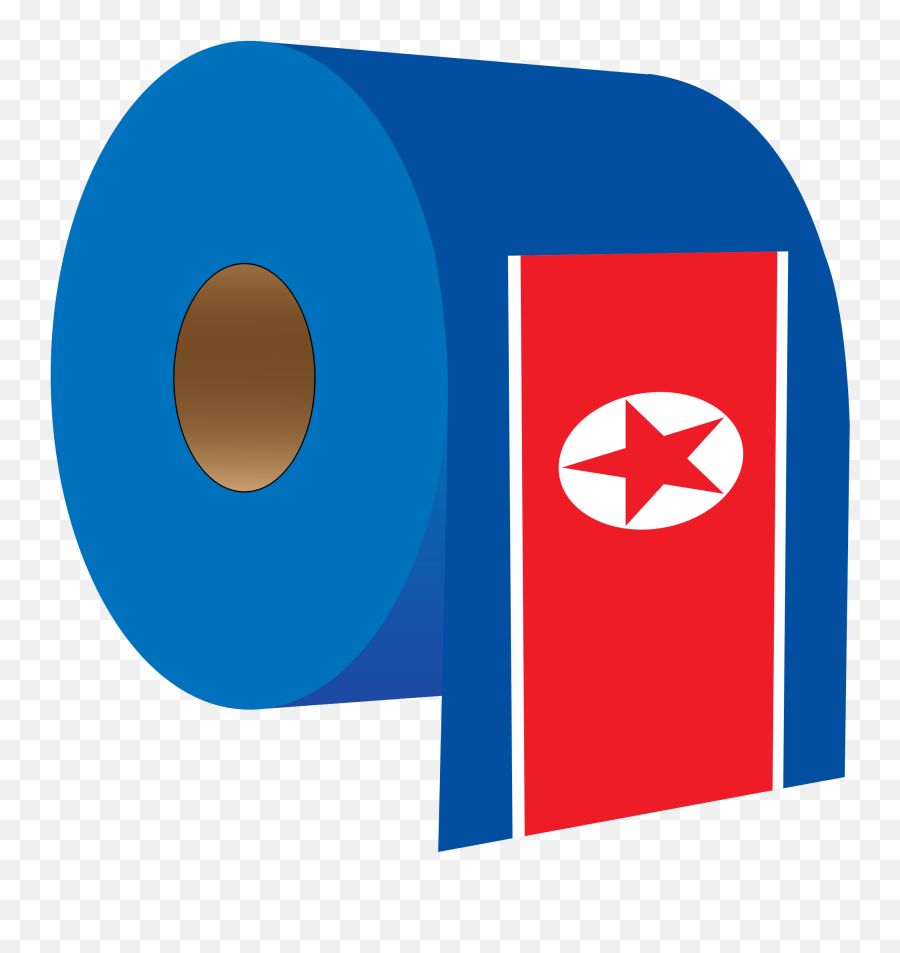 North Korea Flag Parody Clipart - Transparent North Korean Cartoon Png,South Korea Flag Png